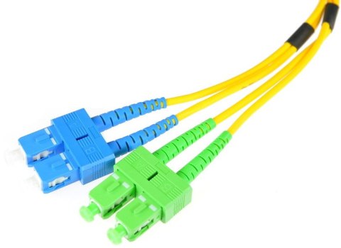 PATCHCORD ŚWIATŁOWODOWY SM SC/UPC-SC/APC DUPLEX 3m PATCHCORD ŚWIATŁOWODOWY SM SC/UPC-SC/APC DUPLEX 3m