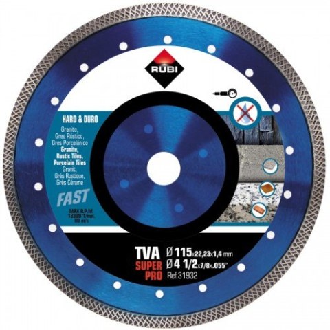 TARCZA DIAMENTOWA DO MAT. TWARDYCH, TURBO VIPER (TVA) 115MM TARCZA DIAMENTOWA DO MAT. TWARDYCH, TURBO VIPER (TVA) 115MM