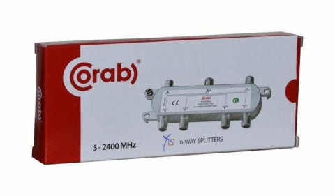 ROZGAŁĘŹNIK-SPLITER 5-2400 Mhz CORAB 6 DROŻNY Z PRZEJŚCIEM NAPIĘCIA ROZGAŁĘŹNIK-SPLITER 5-2400 Mhz CORAB 6 DROŻNY Z PRZEJŚCIEM NAPIĘCIA