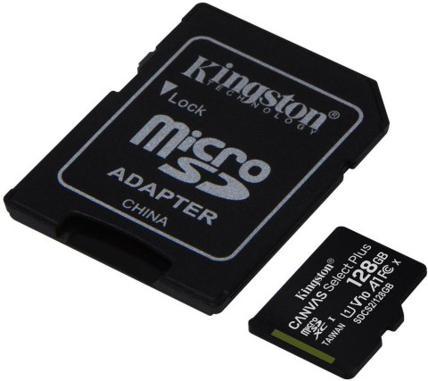 Karta pamięci microSD Kingston Canvas Select Plus microSDXC C10 UHS-I 128GB Karta pamięci microSD Kingston Canvas Select Plus microSDXC C10 UHS-I 128GB