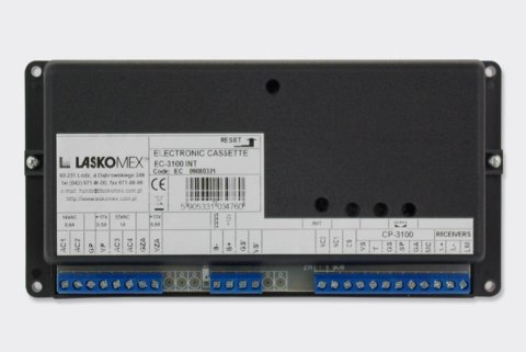 Laskomex Kaseta elektroniki EC-3100R-2 INT - do systemu obsługującego 8 wejść głównych Laskomex Kaseta elektroniki EC-3100R-2 INT - do systemu obsługującego 8 wejść głównych