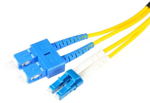 PATCHCORD ŚWIATŁOWODOWY SM SC/UPC-LC/UPC DUPLEX 2m PATCHCORD ŚWIATŁOWODOWY SM SC/UPC-LC/UPC DUPLEX 2m
