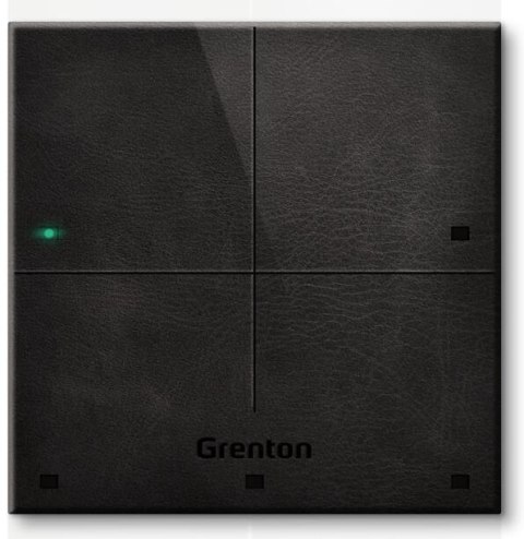 Panel dotykowy SMART PANEL 4B czarna skóra Grenton Panel dotykowy SMART PANEL 4B czarna skóra Grenton