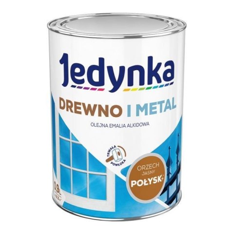 EMALIA ALKIDOWA DO DREWNA I METALU ORZECH JASNY 0,9L EMALIA ALKIDOWA DO DREWNA I METALU ORZECH JASNY 0,9L