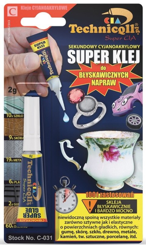 KLEJ SEKUNDOWY SUPER KLEJ 2G KLEJ SEKUNDOWY SUPER KLEJ 2G