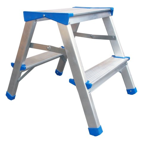 DRABINA, STOŁEK ALUMINIOWY ROZKŁADANY 44CM 1 STOPIEŃ+PODEST DRABINA, STOŁEK ALUMINIOWY ROZKŁADANY 44CM 1 STOPIEŃ+PODEST