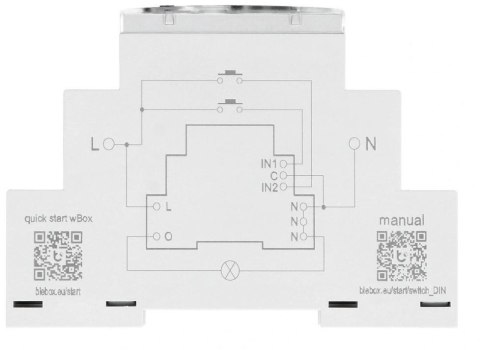 Moduł przekaźnikowy switchbox din Blebox Moduł przekaźnikowy switchbox din Blebox