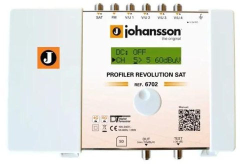 Programowalny wzmacniacz wielozakresowy Johansson PROFILER Revolution 6702 SAT Programowalny wzmacniacz wielozakresowy Johansson PROFILER Revolution 6702 SAT