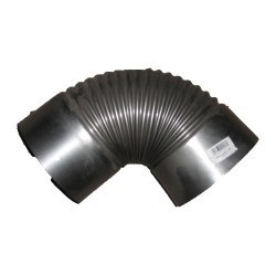 KOLANO PIECOWE CZARNE Z BLACHY 1MM 140MM KOLANO PIECOWE CZARNE Z BLACHY 1MM 140MM