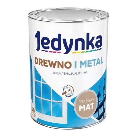 EMALIA ALKIDOWA DO DREWNA I METALU BRĄZ MAT 0,9L EMALIA ALKIDOWA DO DREWNA I METALU BRĄZ MAT 0,9L