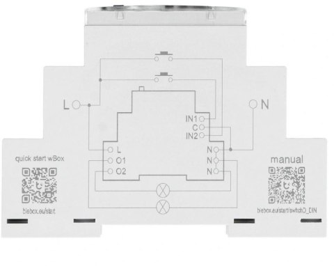 Moduł przekaźnikowy switchboxd din Blebox Moduł przekaźnikowy switchboxd din Blebox